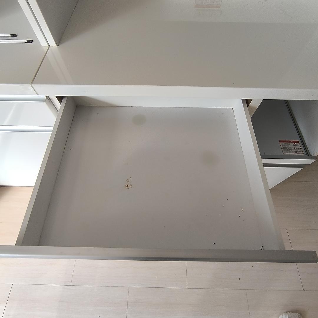 【セット①左】2/20迄 ゴミ箱付食器棚 幅80cm 3つ星 F★★★ 処分価格