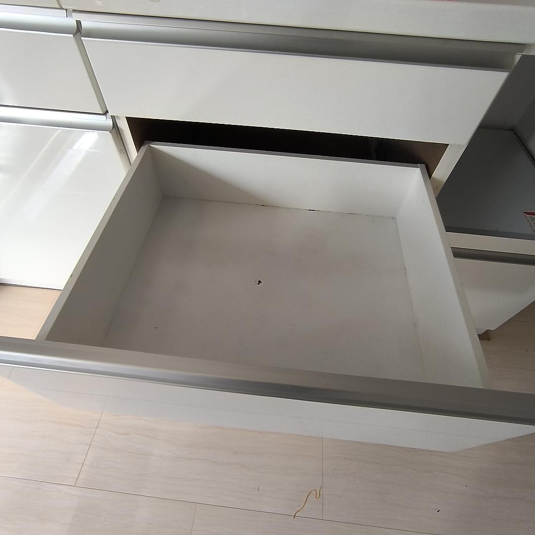 【セット①左】2/20迄 ゴミ箱付食器棚 幅80cm 3つ星 F★★★ 処分価格