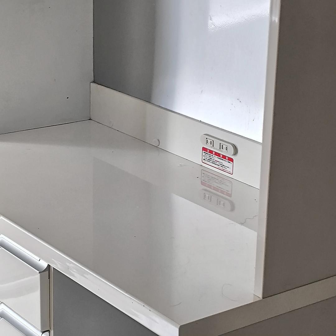 【セット①左】2/20迄 ゴミ箱付食器棚 幅80cm 3つ星 F★★★ 処分価格