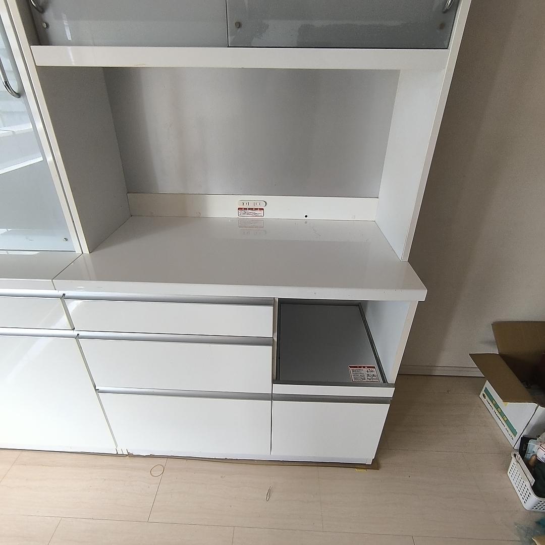 【セット①左】2/20迄 ゴミ箱付食器棚 幅80cm 3つ星 F★★★ 処分価格