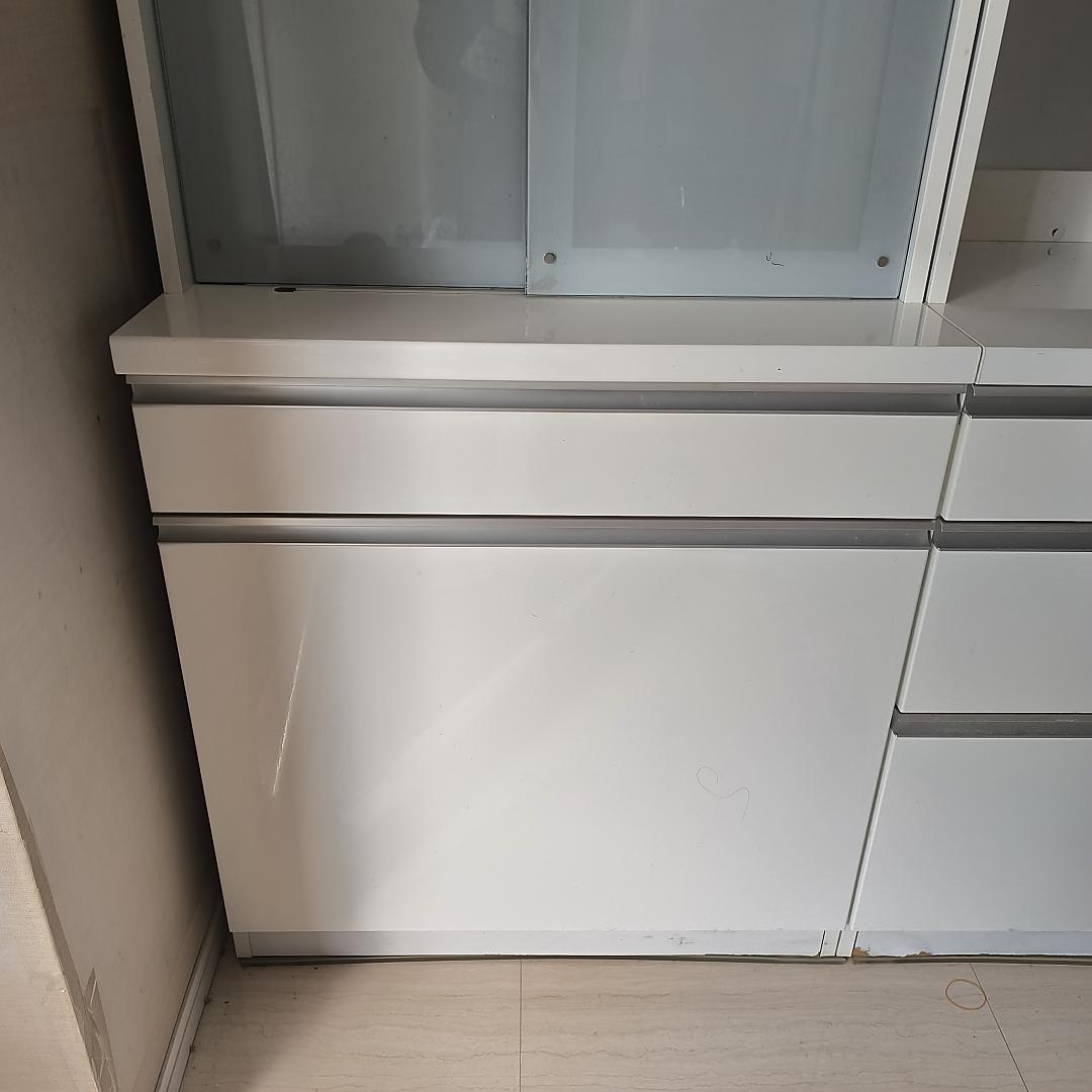 【セット①左】2/20迄 ゴミ箱付食器棚 幅80cm 3つ星 F★★★ 処分価格