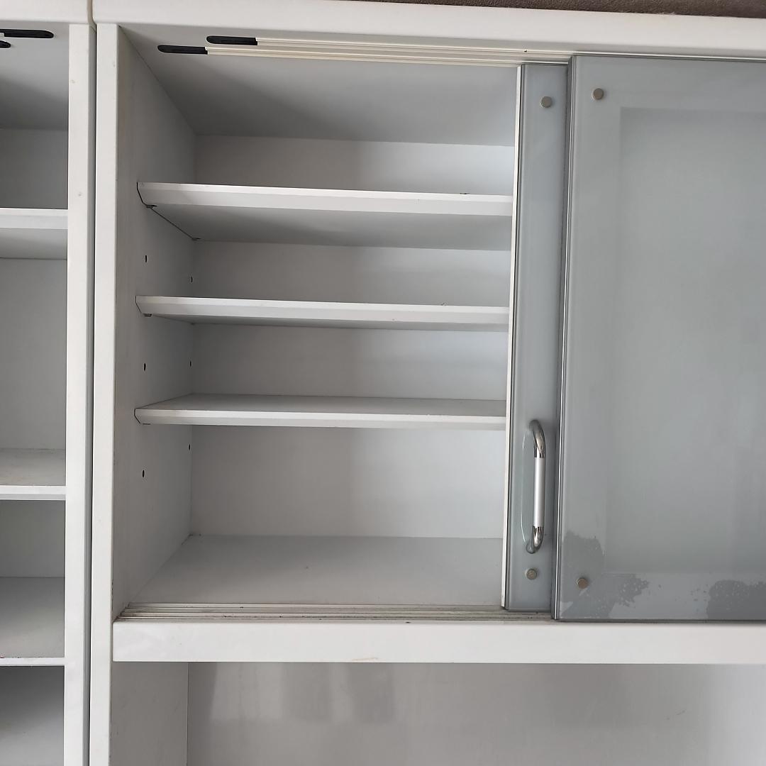 【セット①左】2/20迄 ゴミ箱付食器棚 幅80cm 3つ星 F★★★ 処分価格