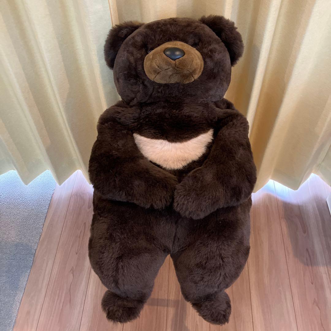 昭和レトロ サンアンドスター ツキノワグマ ぬいぐるみ 特大サイズ