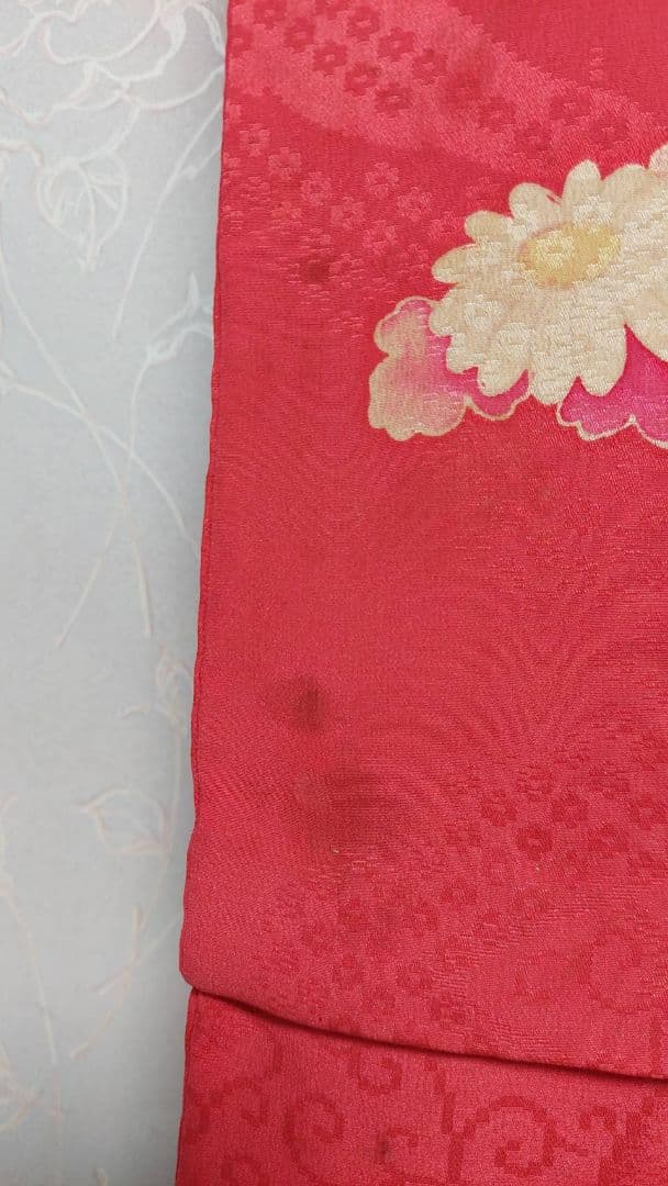 NA87アンティーク子供着物正絹七五三豪華刺繍着丈63センチ腰縫い上げ15センチ