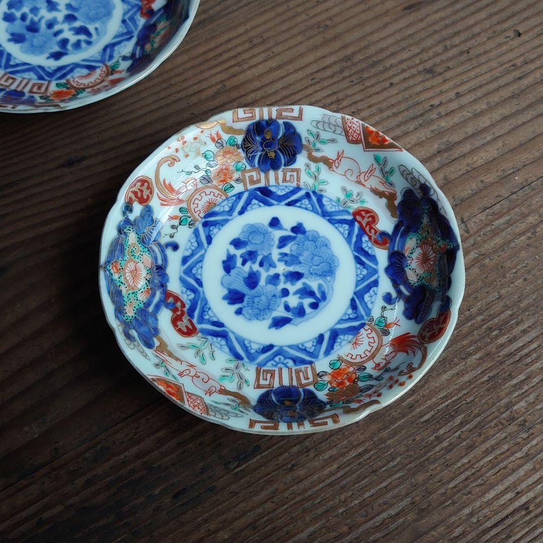 【ご成約】花縁乳白 プレスガラス 和ガラス 氷コップ と骨董の器 おまとめ