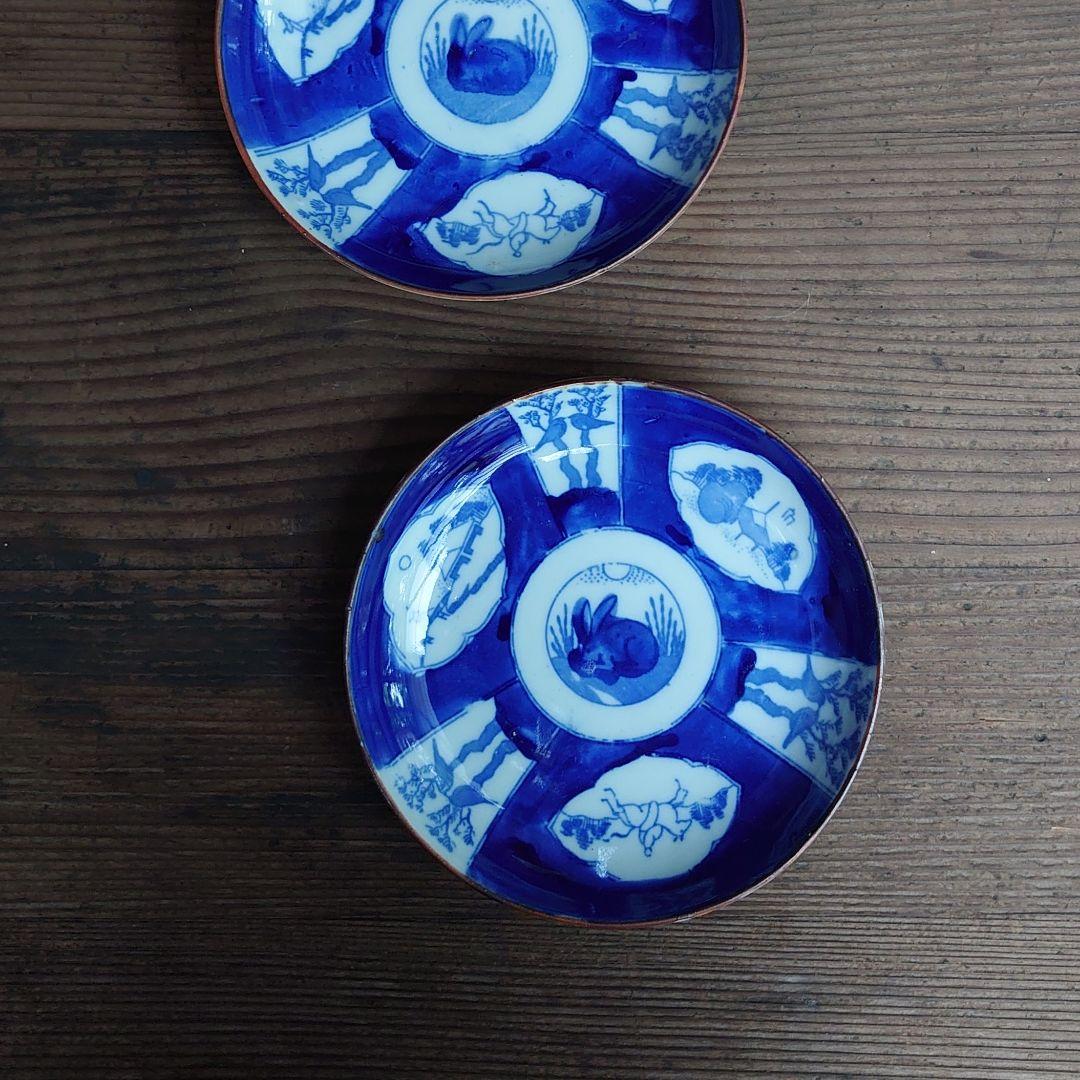 【ご成約】花縁乳白 プレスガラス 和ガラス 氷コップ と骨董の器 おまとめ