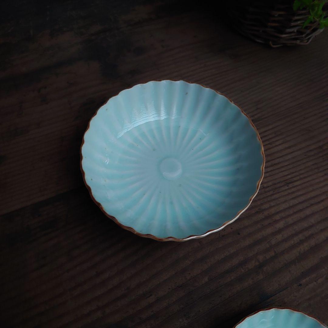 【ご成約】花縁乳白 プレスガラス 和ガラス 氷コップ と骨董の器 おまとめ