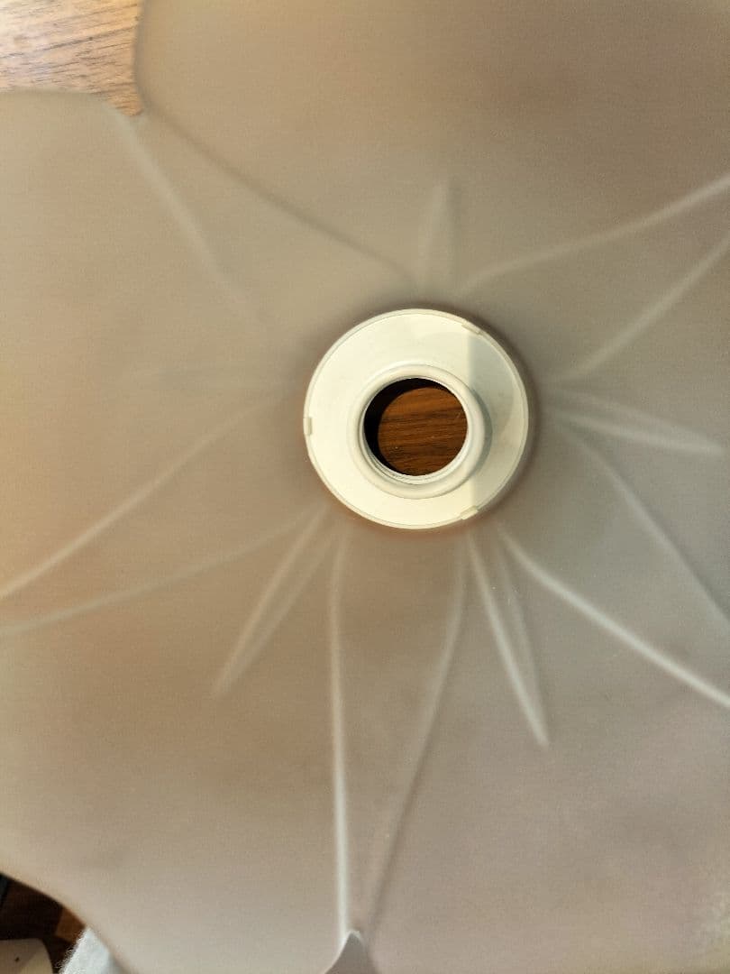 昭和レトロ ランプシェード すりガラス 花　硝子　6個セット