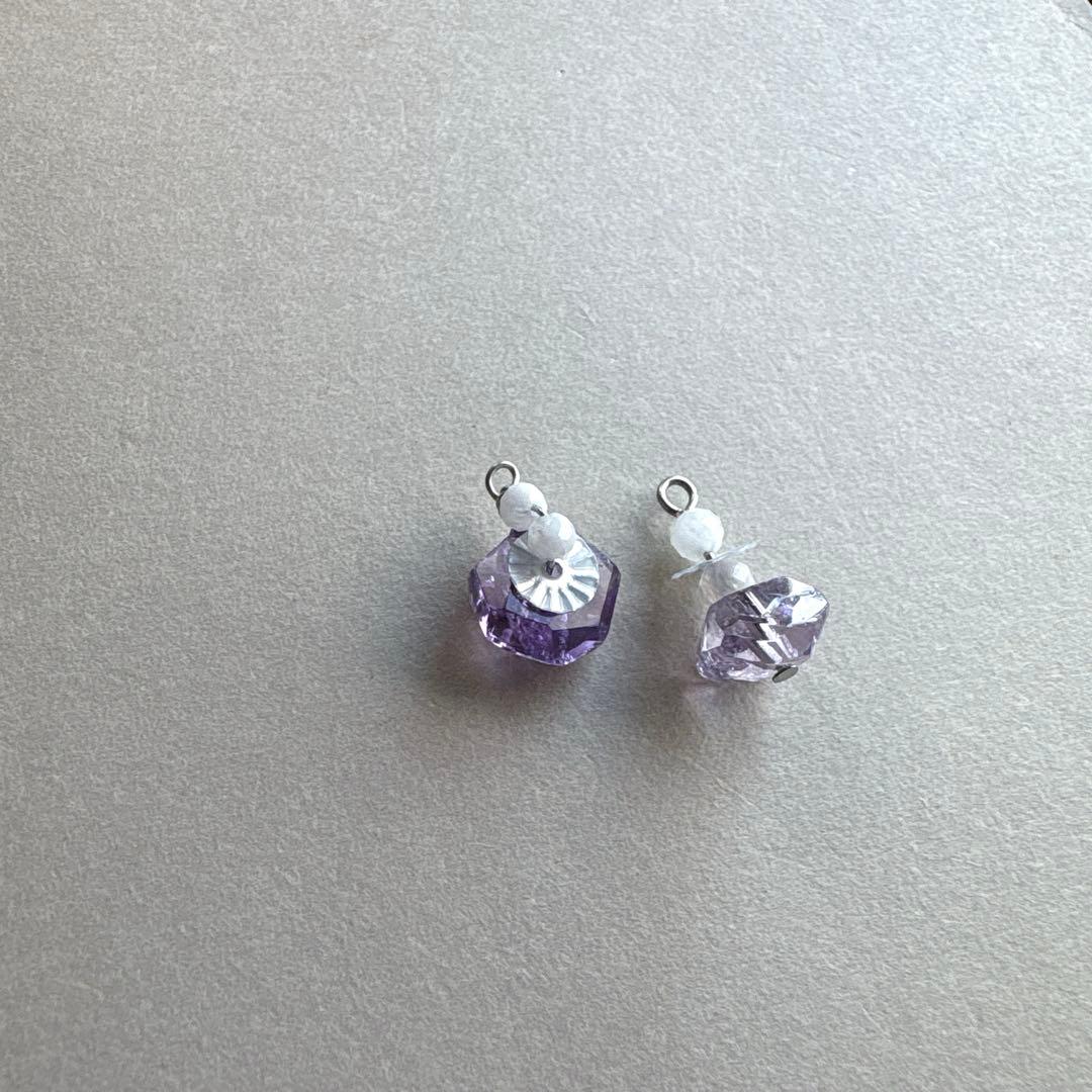 no.209 雪降る夜　流星のamethyst 一点物