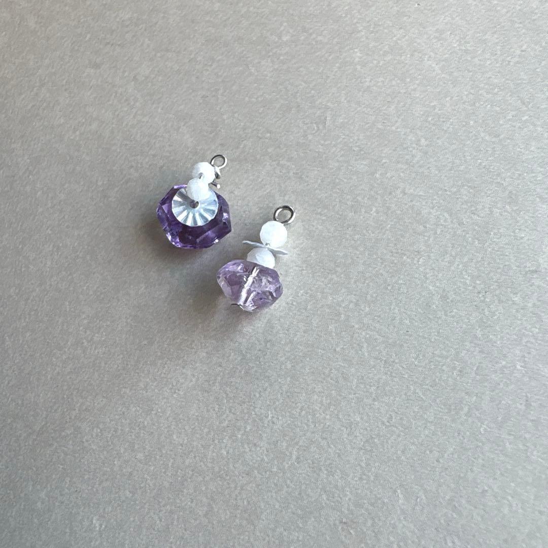 no.209 雪降る夜　流星のamethyst 一点物