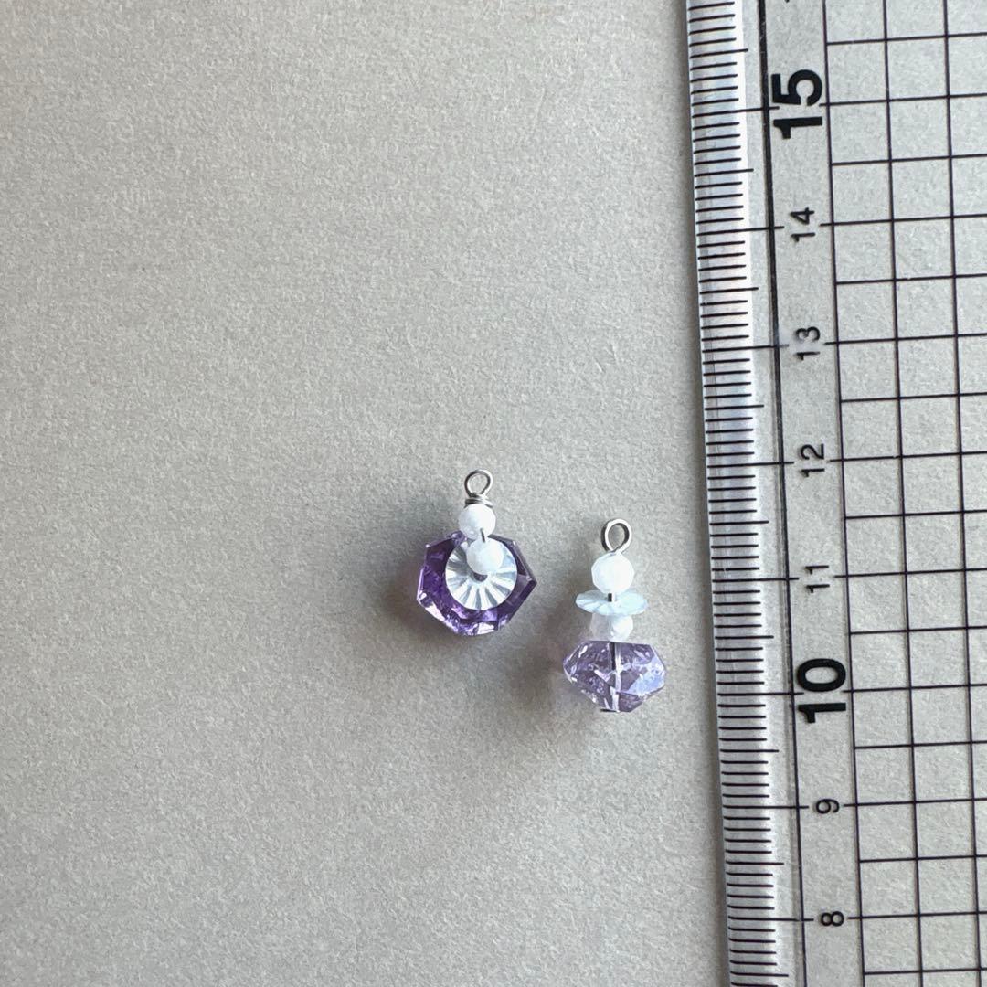 no.209 雪降る夜　流星のamethyst 一点物