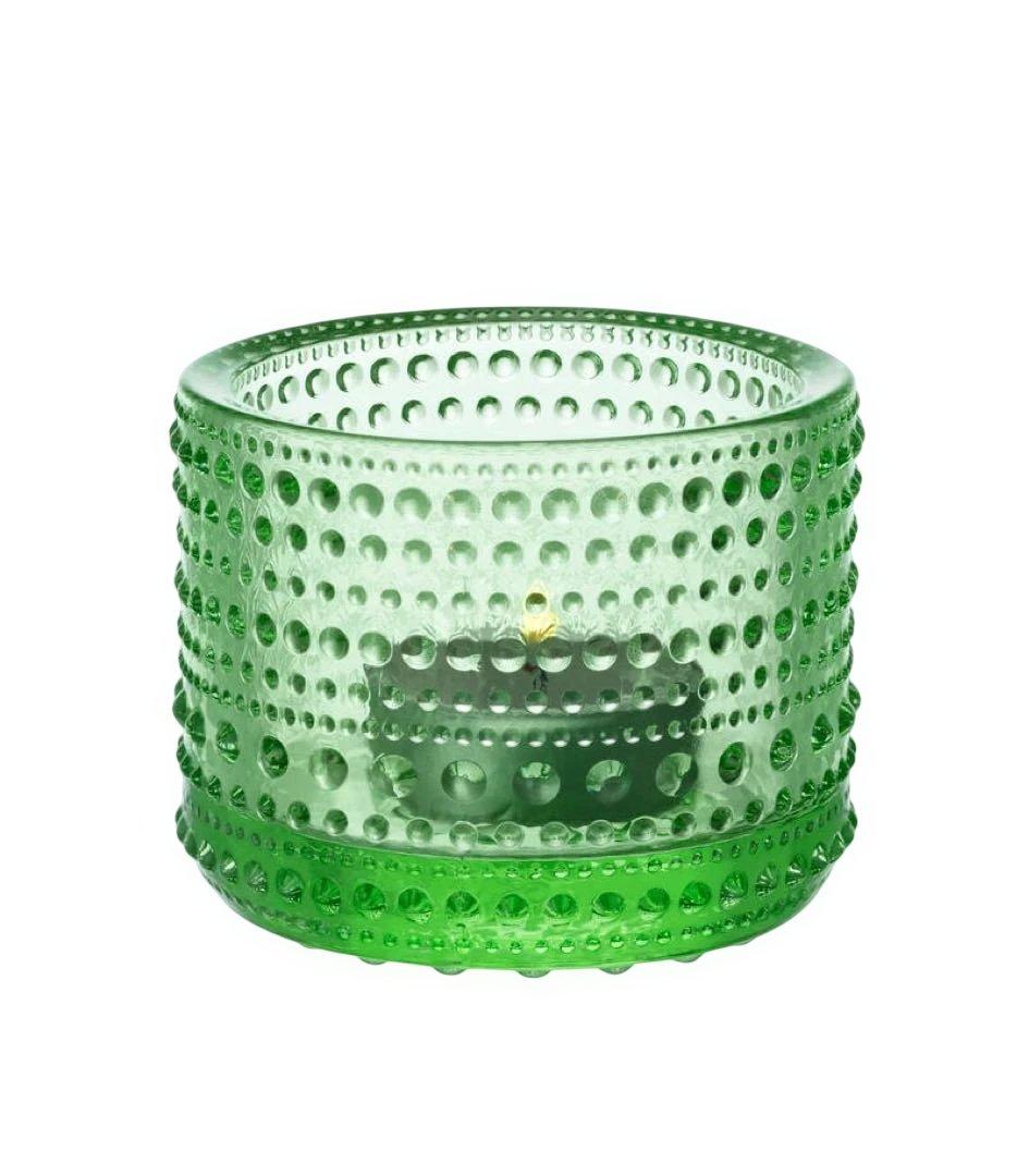 新品 イッタラカステヘルミ キャンドルホルダー レモン ブルー廃盤