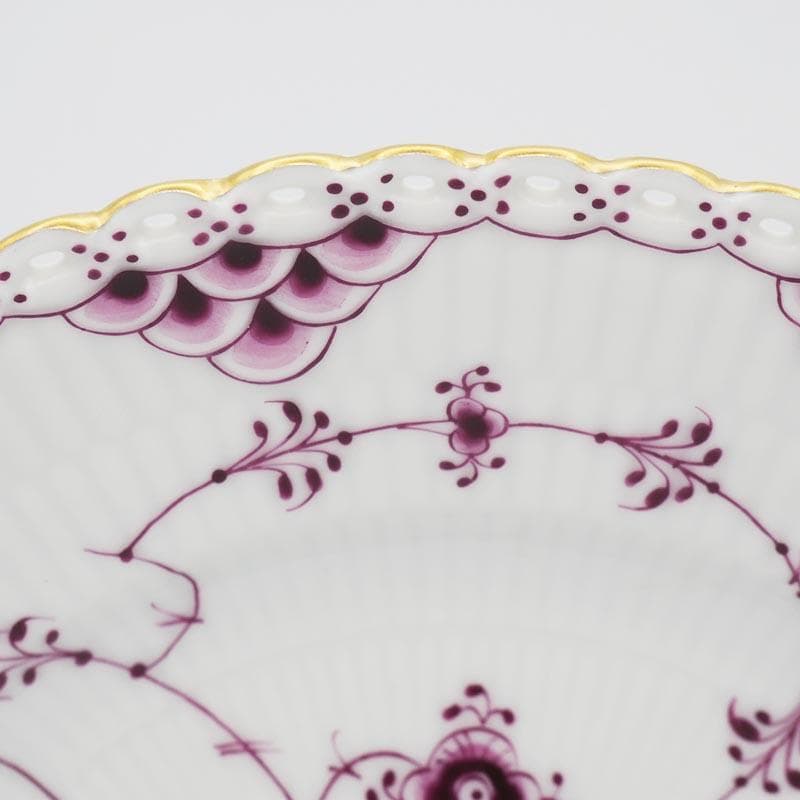 ロイヤルコペンハーゲン バーガンディ フルレース プレート 17.5cm #5