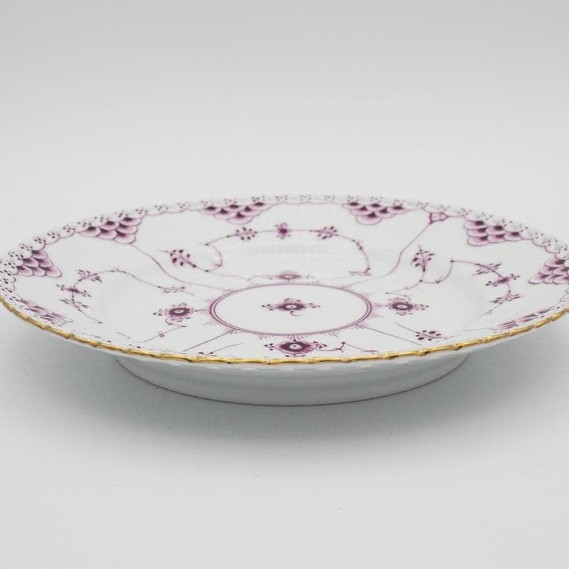 ロイヤルコペンハーゲン バーガンディ フルレース プレート 17.5cm #5