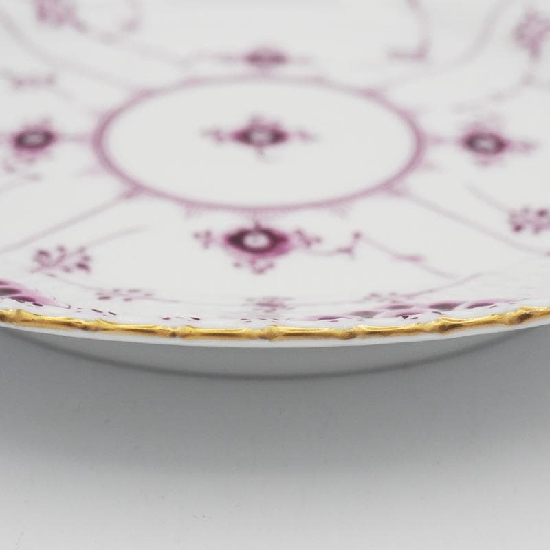 ロイヤルコペンハーゲン バーガンディ フルレース プレート 17.5cm #5