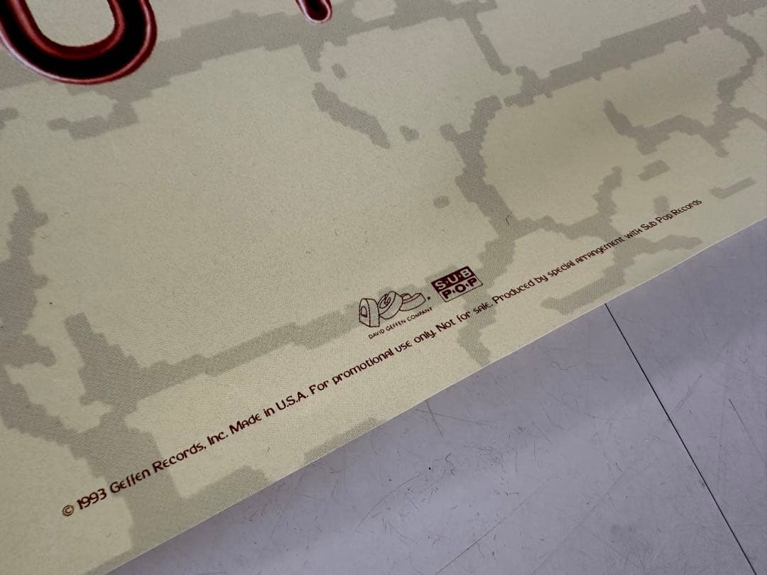 超スペシャル 90s ニルヴァーナ IN UTERO プロモーション ポスター