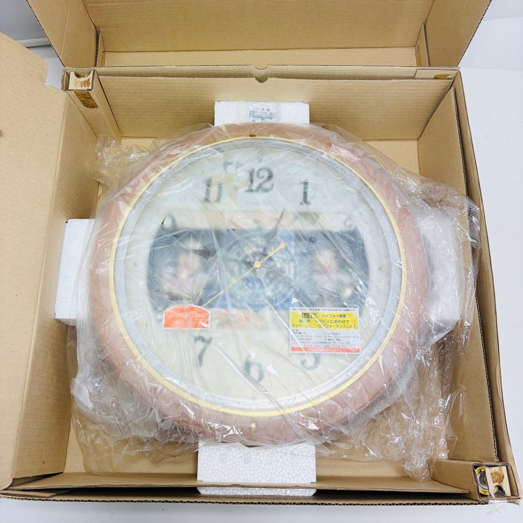 【未使用】セイコークロック FW561A ディズニー ミッキー ミニー 掛け時計