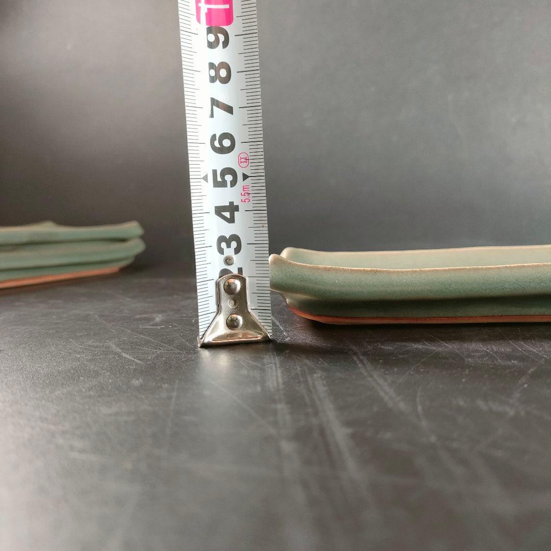 C28-1/木村将人/長角皿6客/飾皿/盛皿/菓子皿/和食器/懐石料理/懐石道具