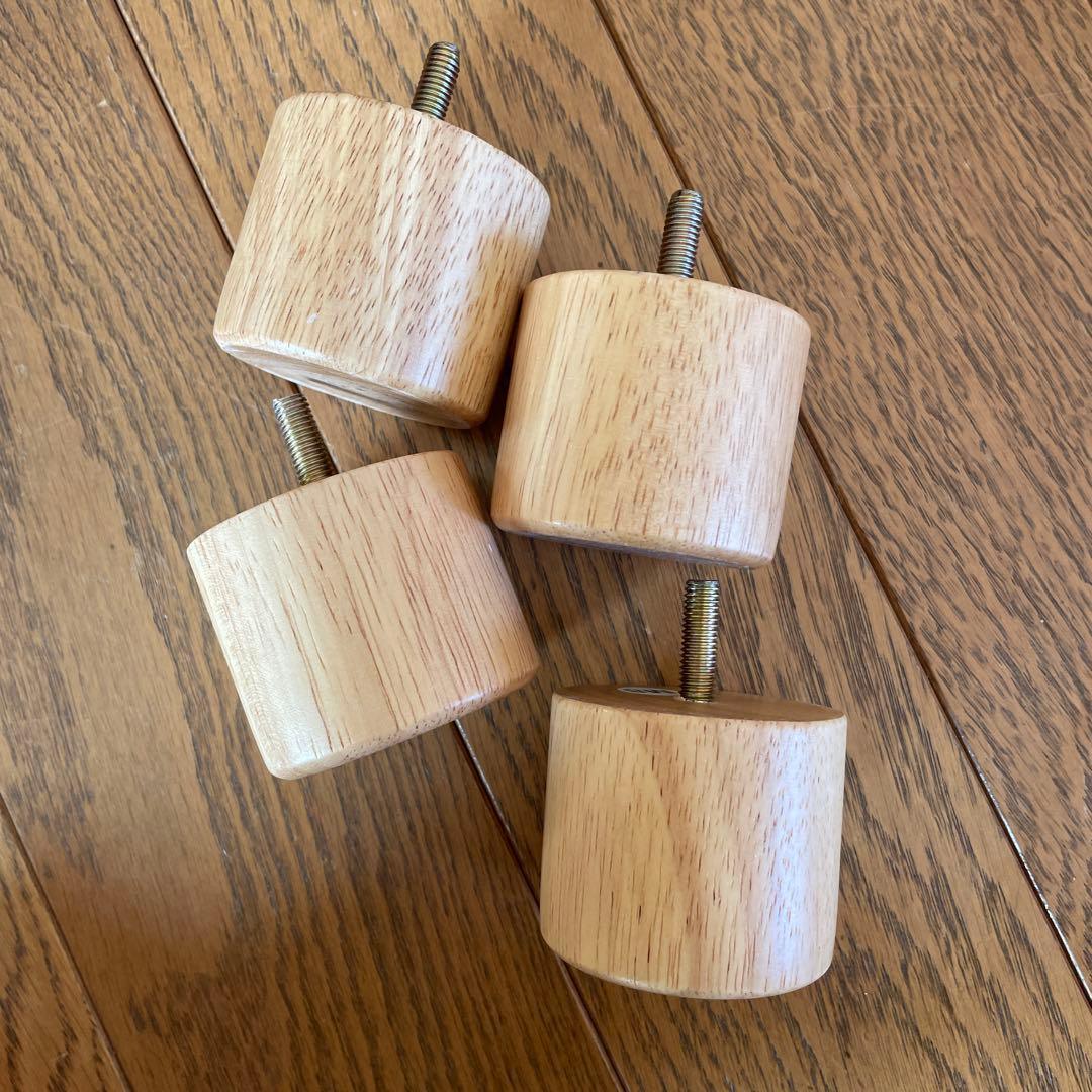 無印良品 木製ベッド脚 5cm M8サイズ 4個セット 廃盤 - メルカリ