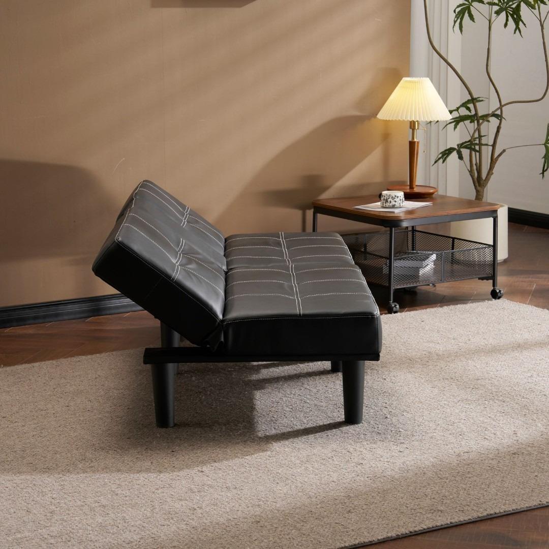 ソファベッド ソファ 2人掛け ベッド カップホルダー付き リクライニングソファ