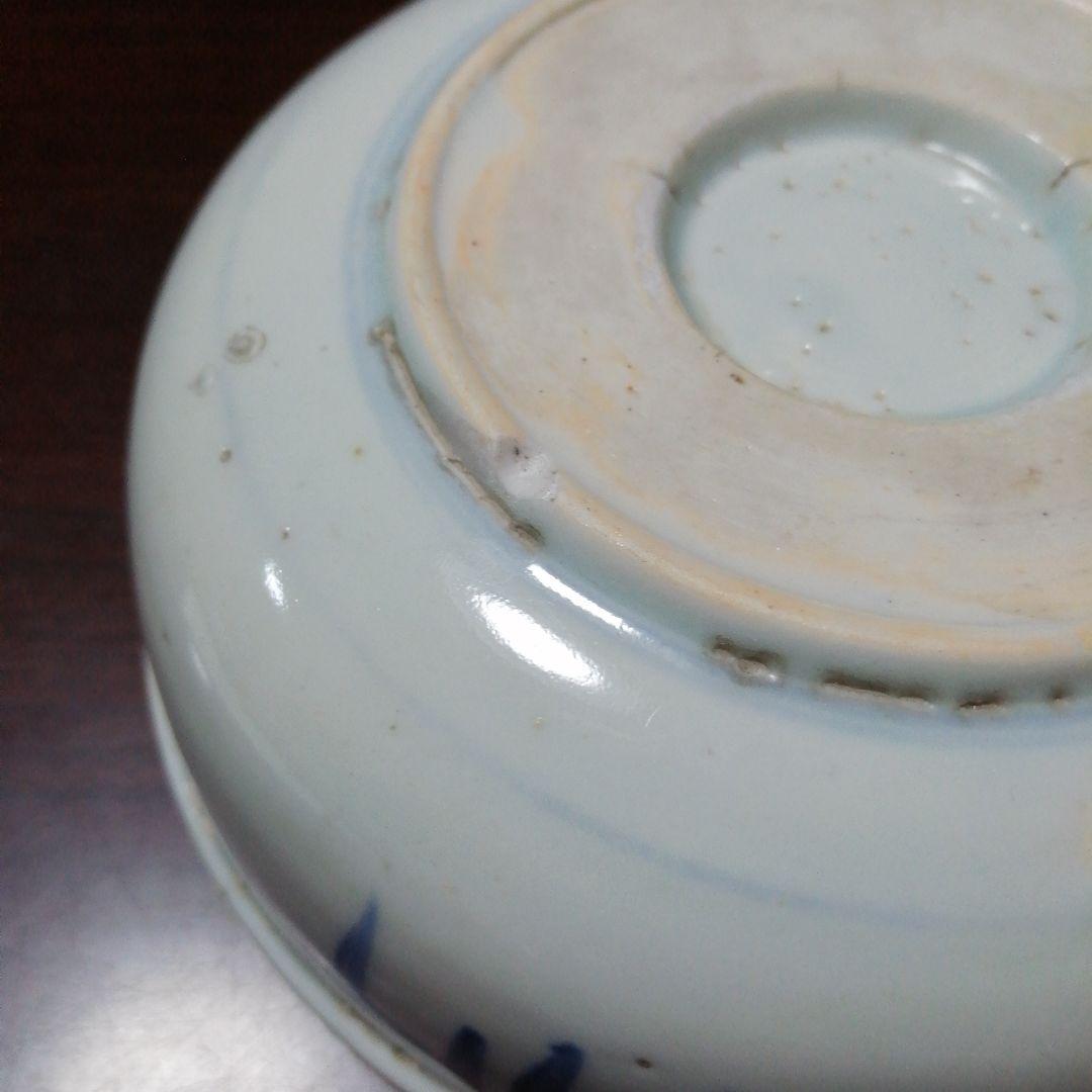 古伊万里　染付龍図鉢　5客　15.7cm　江戸中期〜天保年間