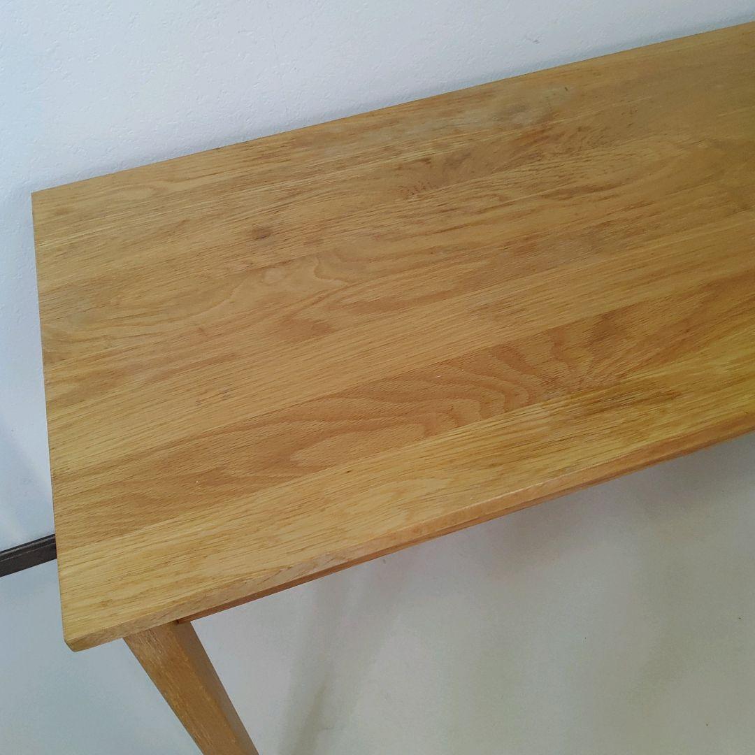 無印良品 良品計画 天然木 デスク 机 フック 引出し付 匿名配送 送料無料