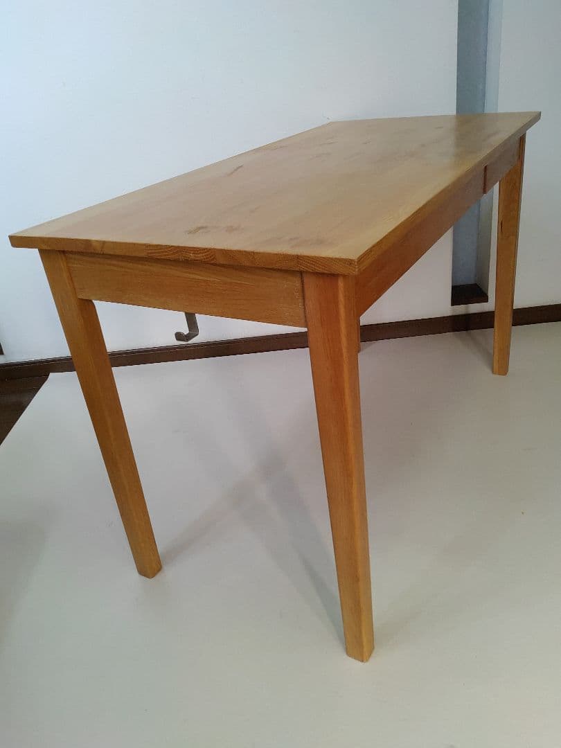 無印良品 良品計画 天然木 デスク 机 フック 引出し付 匿名配送 送料無料