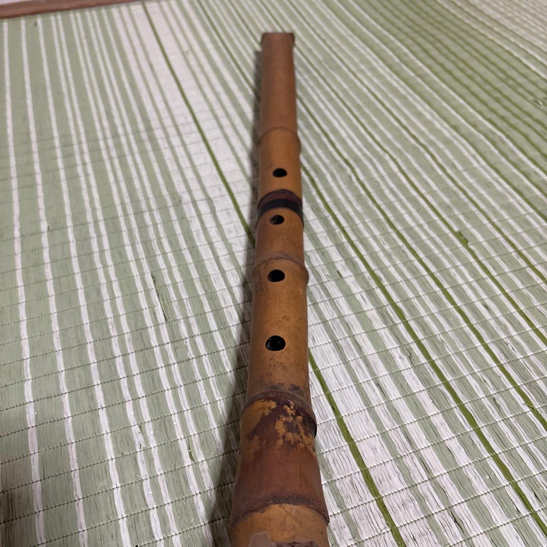 尺八　シャクハチ　藤沢鈴昭　刻印　約55cm 和楽器