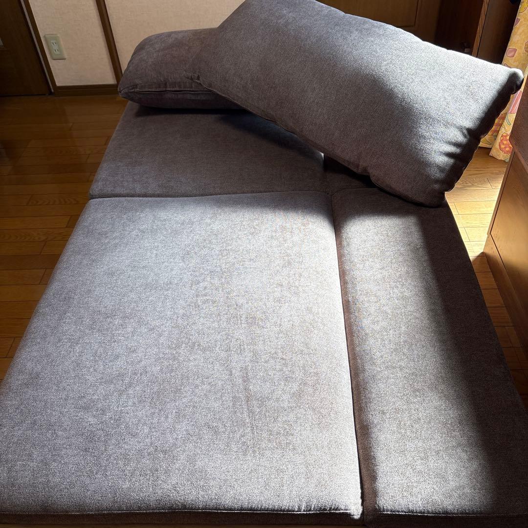 高級ソファベッド セパレート 自然木目調 ココアブラウン