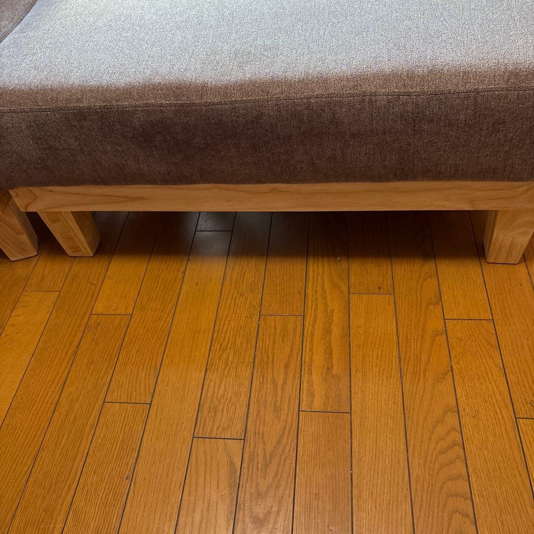 高級ソファベッド セパレート 自然木目調 ココアブラウン