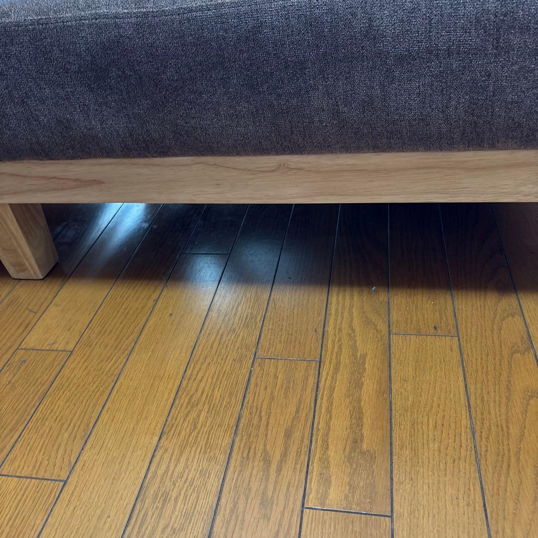 高級ソファベッド セパレート 自然木目調 ココアブラウン