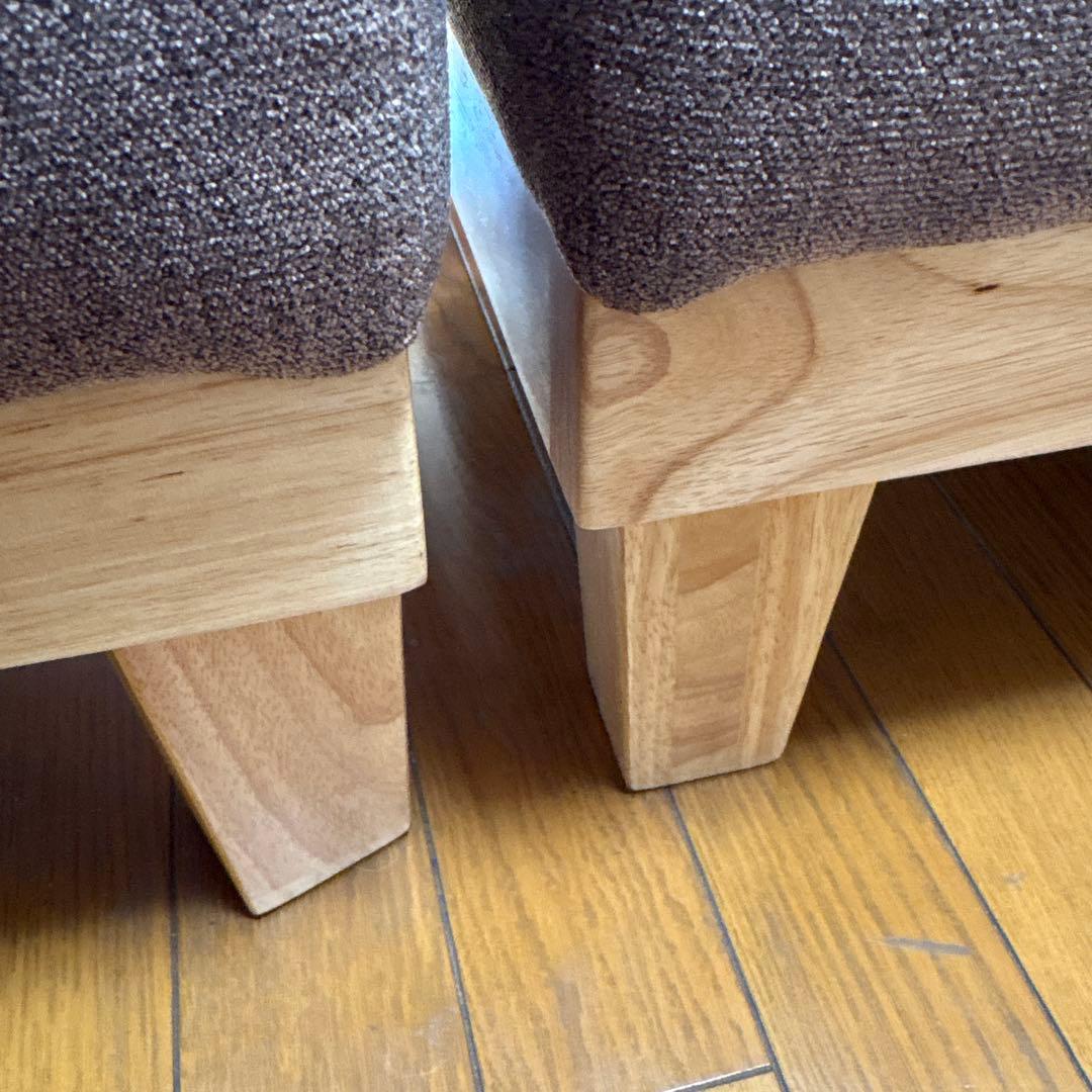 高級ソファベッド セパレート 自然木目調 ココアブラウン