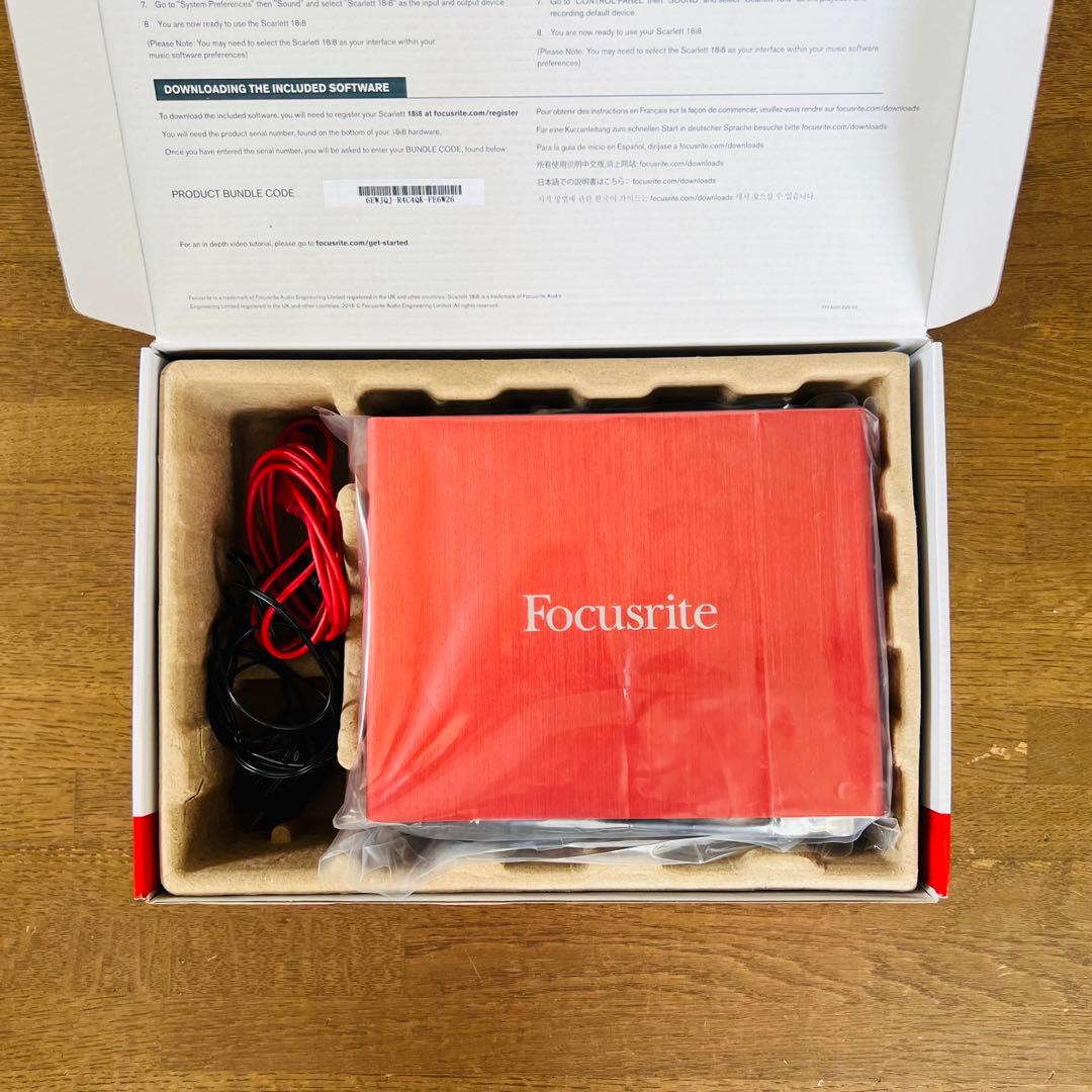 【箱付き】focusrite 18i8 gen2 オーディオインターフェース