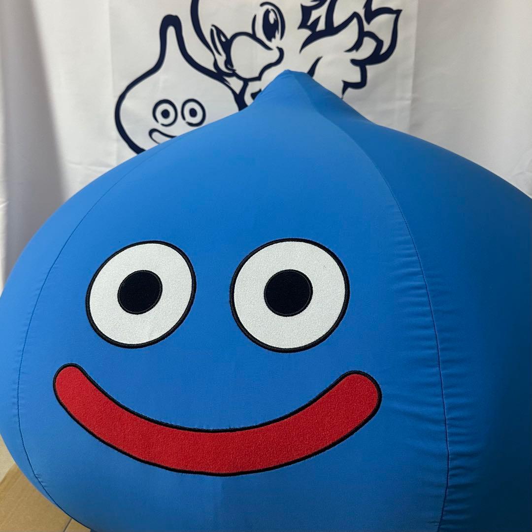 新品スマイルスライム　ビッグクッション　スライム 巾着付き