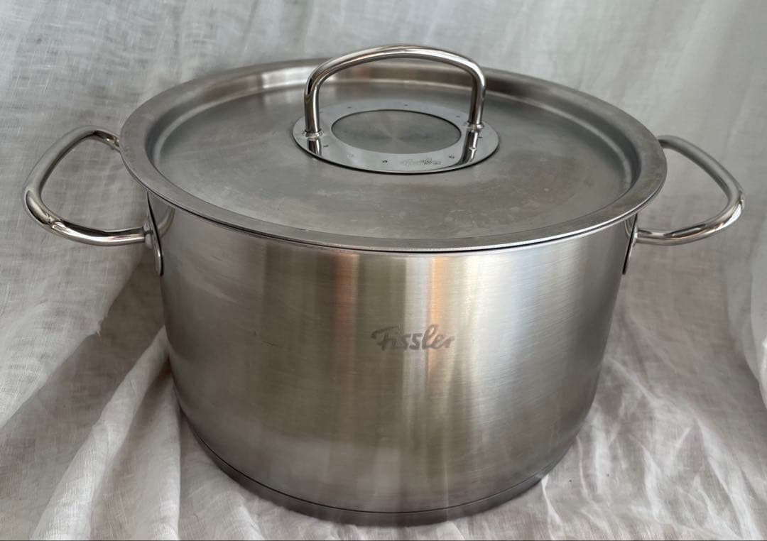 Fissler ステンレス両手鍋24cmプラコレクション蓋付き