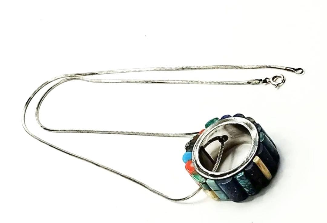 インディアン　ジュエリー　シルバー　リング　併用　ペンダントトップ