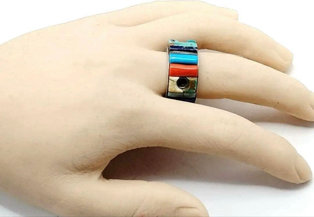 インディアン　ジュエリー　シルバー　リング　併用　ペンダントトップ