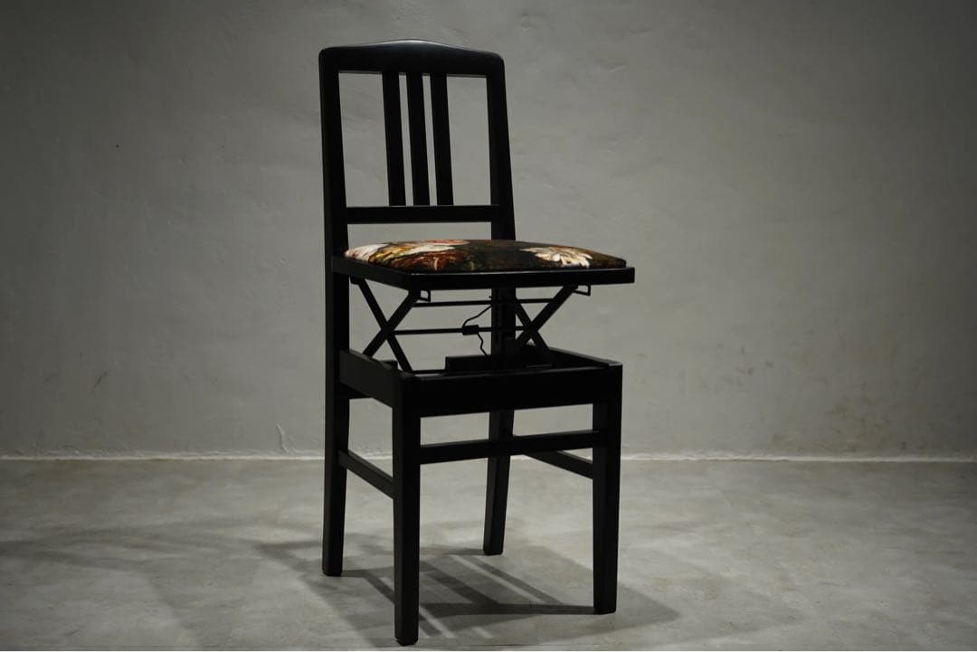 ピアノ椅子　チェア　河合　KAWAI 昇降式　再塗装　フルレストア