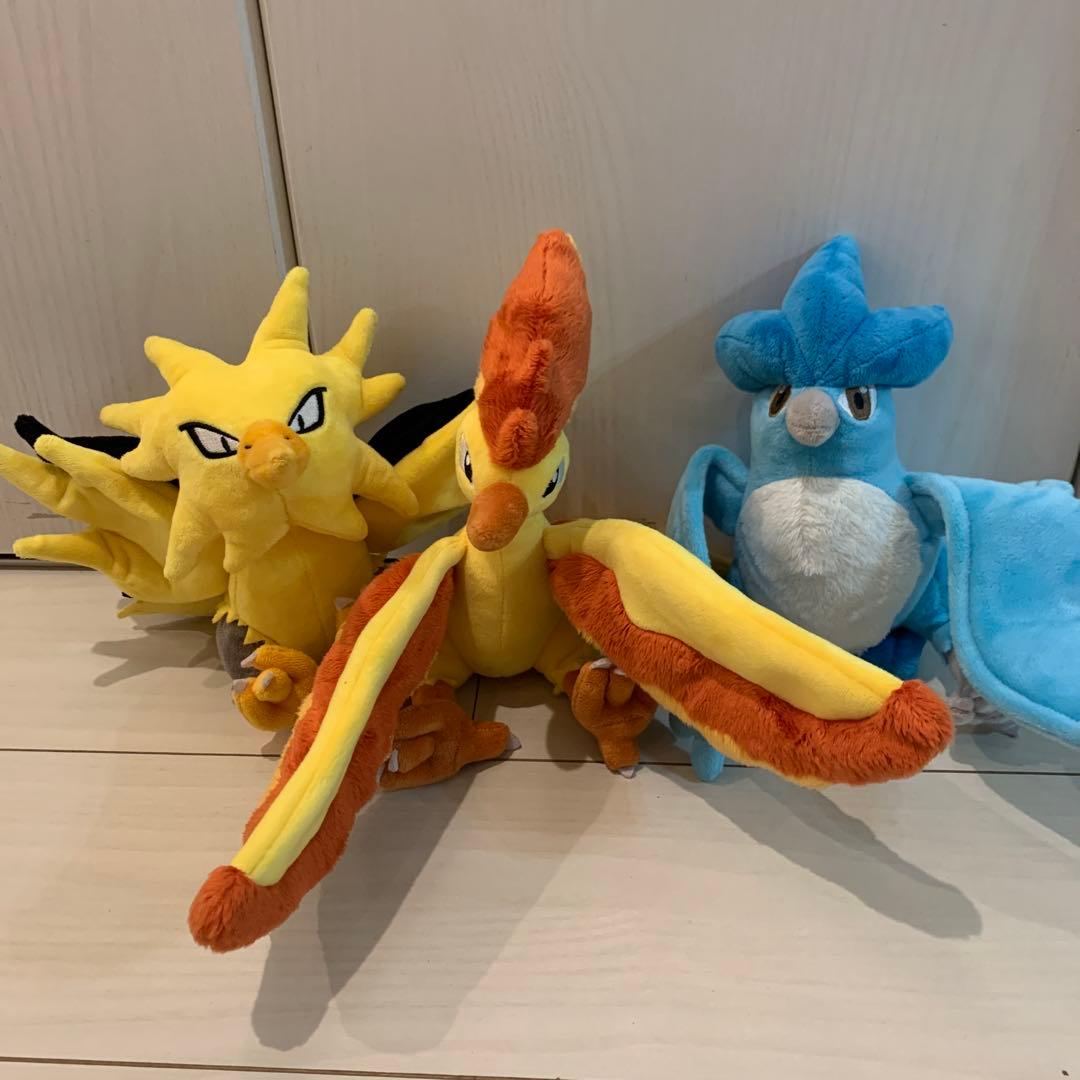 三英貿易 ポケモン ぬいぐるみ サンダー ファイヤー フリーザー 3匹