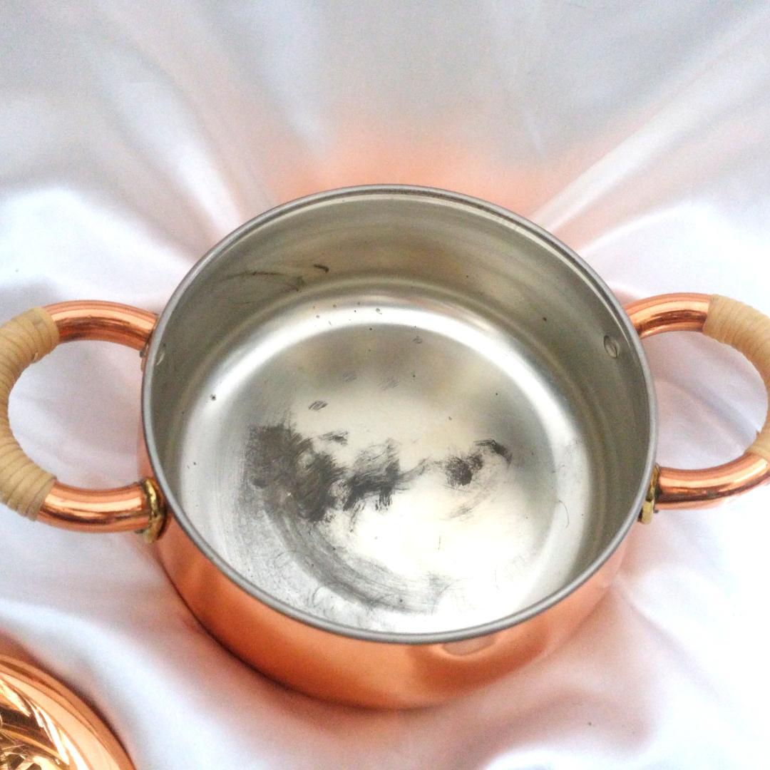 キングカパー　純銅 　ハープラインシリーズ　銅鍋　2ℓ 兼芝　レトロ 天ぷら