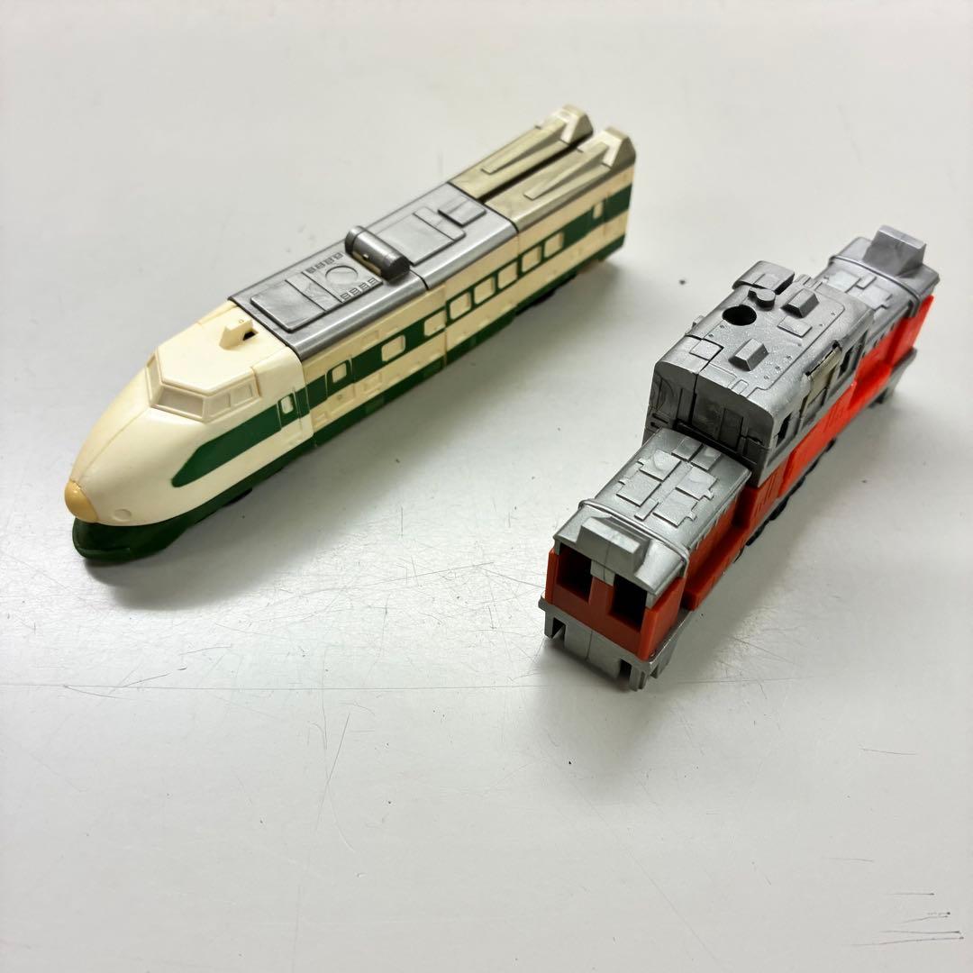 【ジャンク品欠品あり】当時モノ『ダイアクロン トレインロボ 6隊編成DXセット』