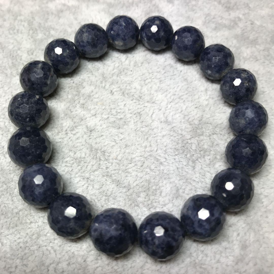 S00★特選ご奉仕★希少☆勝利を呼ぶ石【サファイア『青玉』ミラーカットブレス】❤️