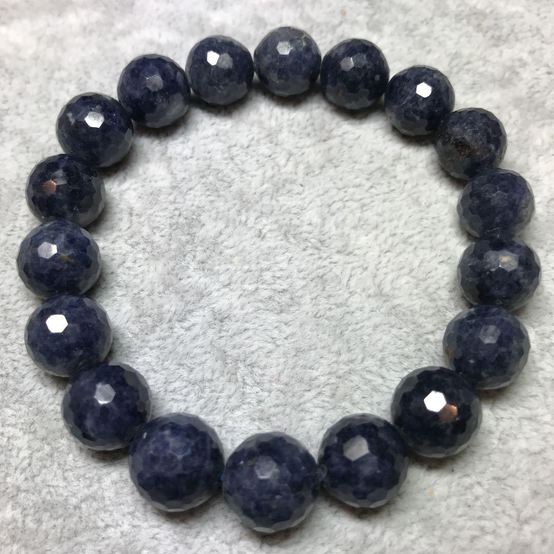 S00★特選ご奉仕★希少☆勝利を呼ぶ石【サファイア『青玉』ミラーカットブレス】❤️