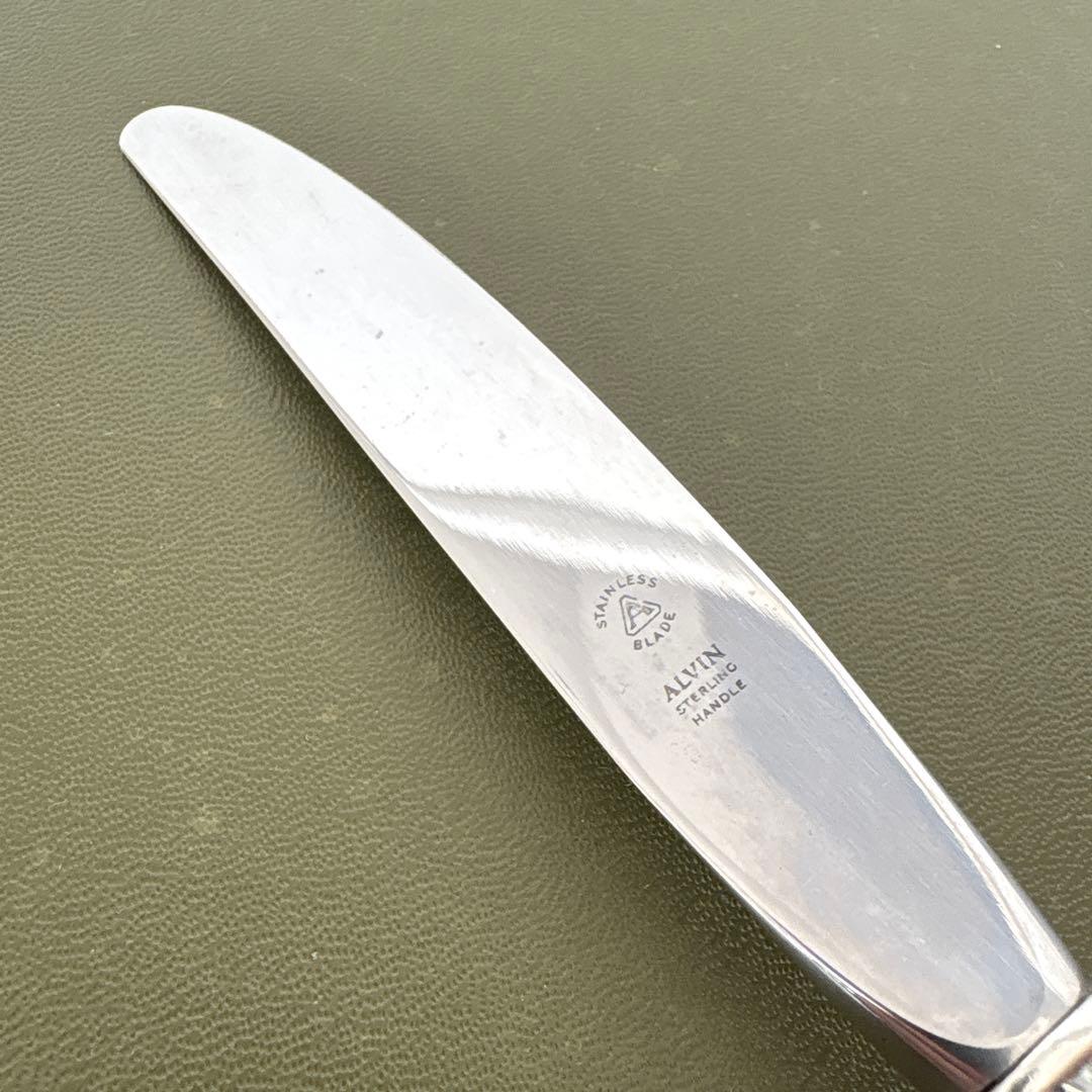 ビンテージ　ALVIN STERLING ナイフ　Chateau Rose 純銀