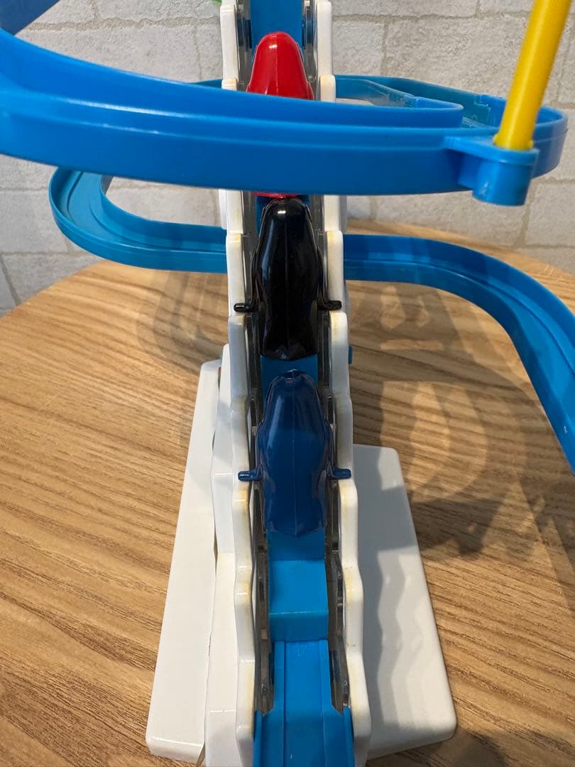 当時物】電動おすべりペンちゃん レトロおもちゃ ペンギン すべり台