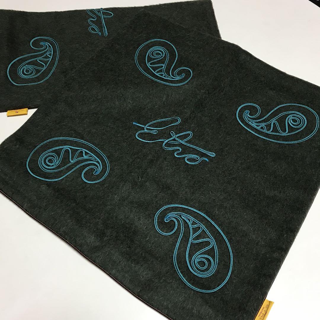 “冬”【 高級ETRO 】冬用クッションケース　(2枚セット)