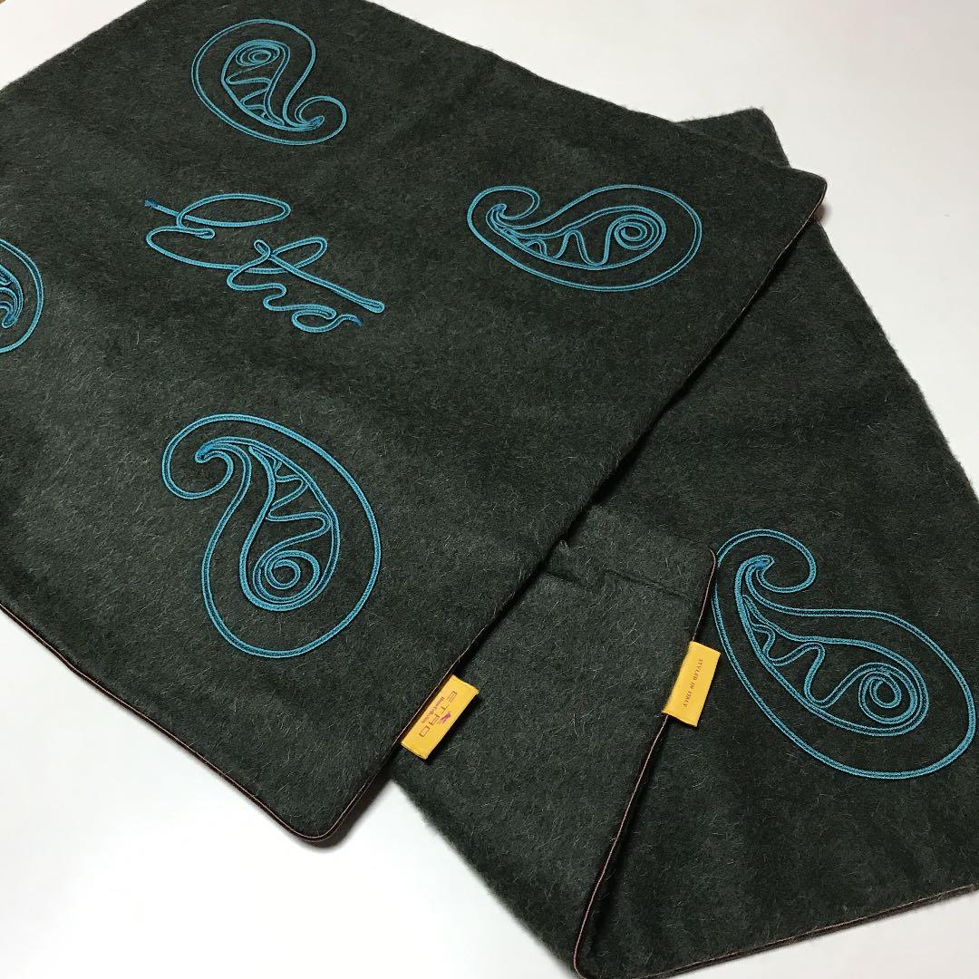 “冬”【 高級ETRO 】冬用クッションケース　(2枚セット)