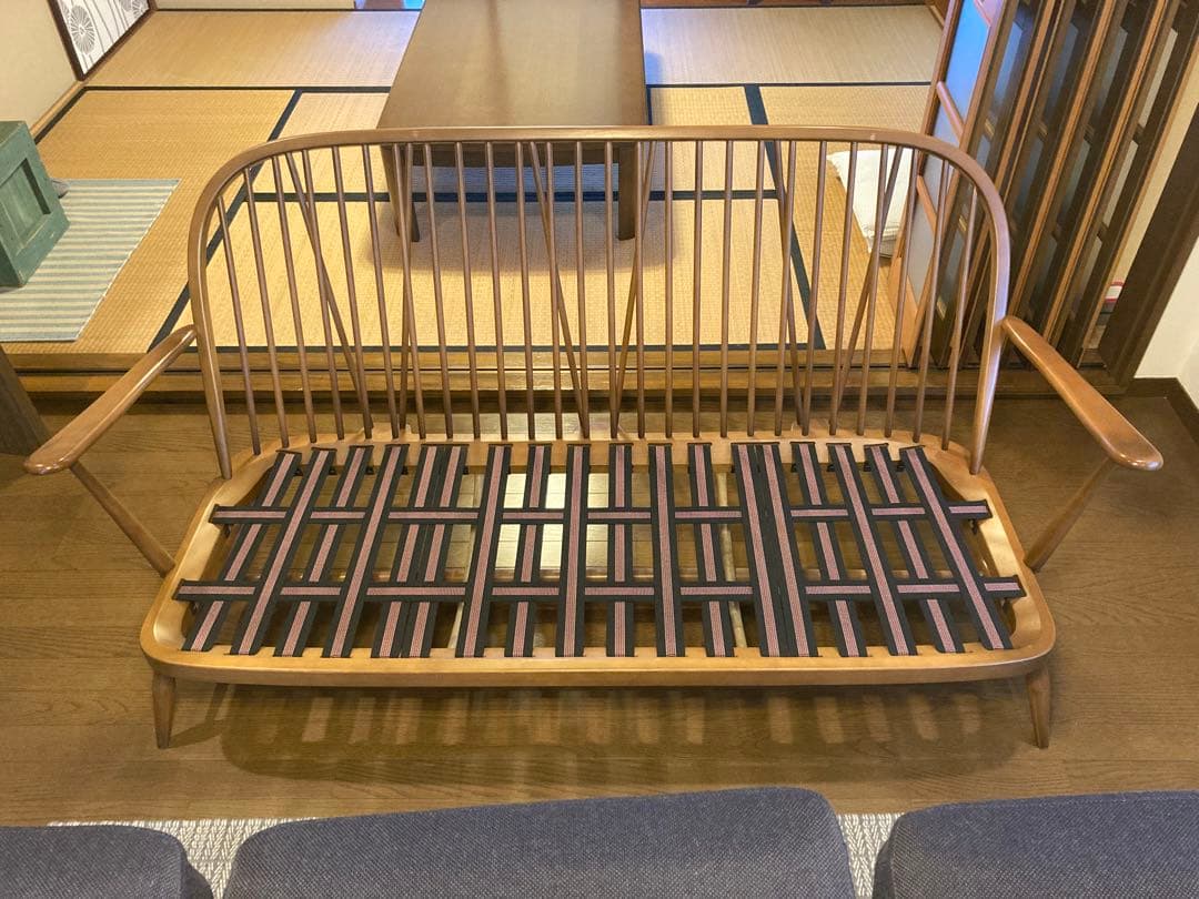 【ercol】アーコール ３シーター ソファ ビンテージ 張替済 美品 稀少