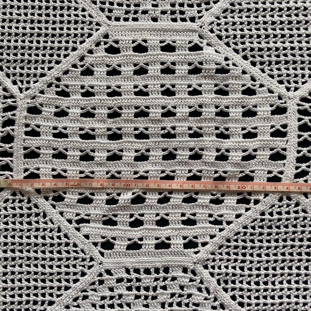 クロッシェレース テーブルクロス マルチカバー 135×148cm程度