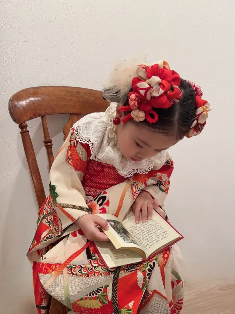 み*さ様 七五三　七五三髪飾り　ヘッドドレス　着物髪飾り　リメイク髪飾り 031